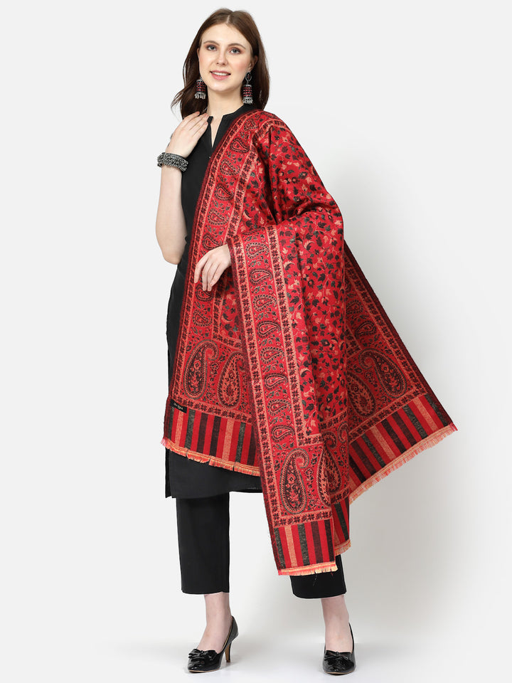 Women's Paisley Jamawar Acrylic Wool Shawl