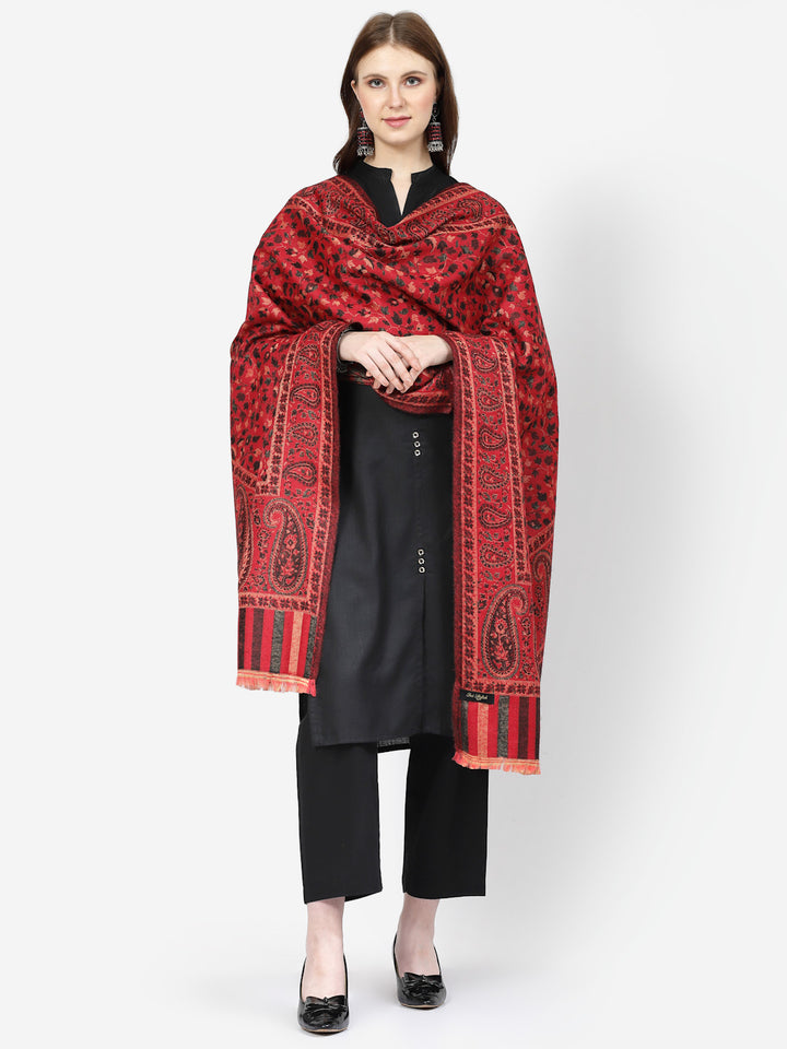 Women's Paisley Jamawar Acrylic Wool Shawl