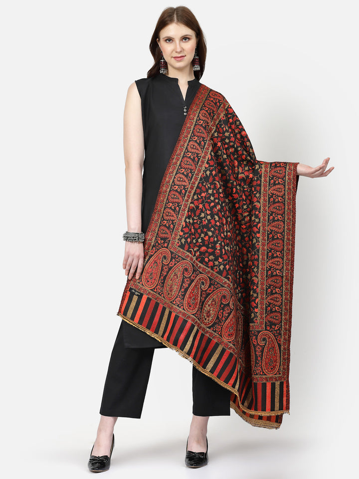 Women's Paisley Jamawar Acrylic Wool Shawl