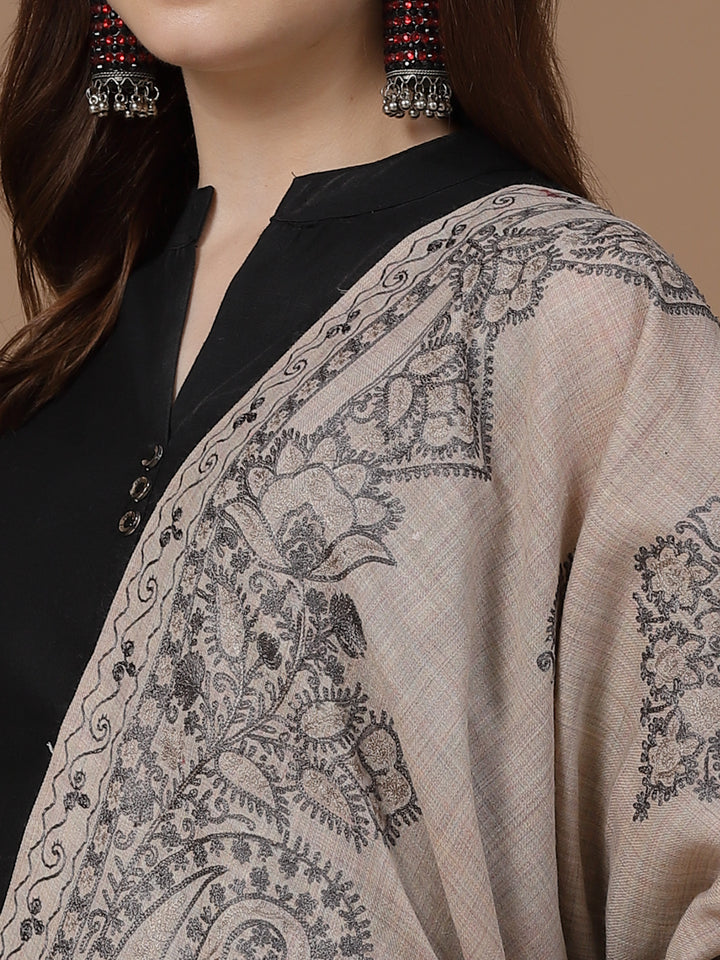 Women's Aari Embroidered Stole