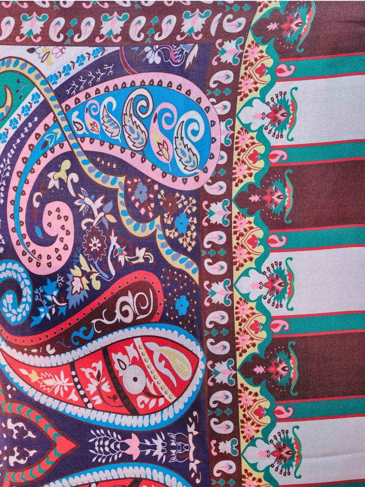 Women's Printed Floral Wool Shawl