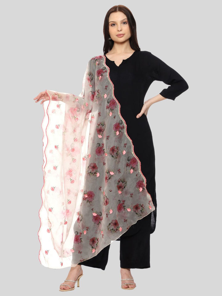 Women's Printed Organza Dupatta