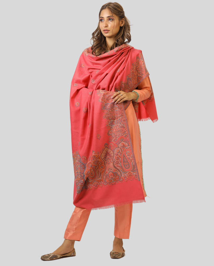 Women's Jamawar Wool Shawl