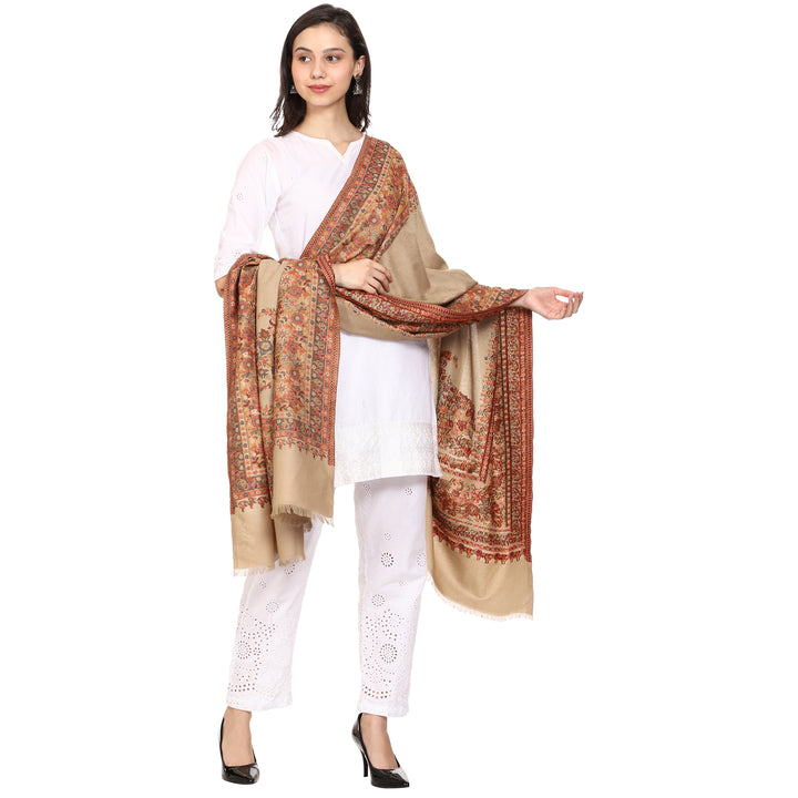 Women's Jamawar Wool Shawl