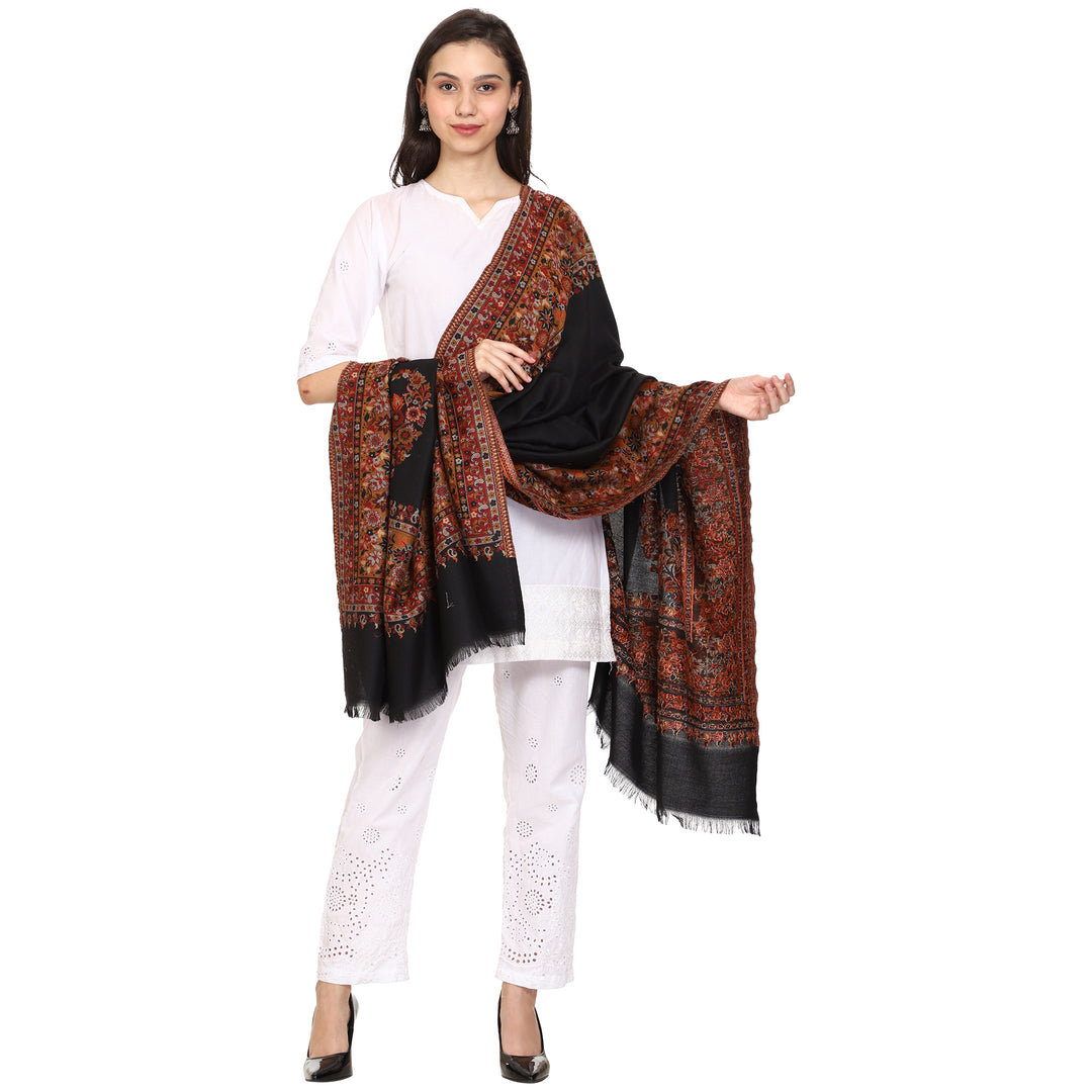 Women's Jamawar Wool Shawl