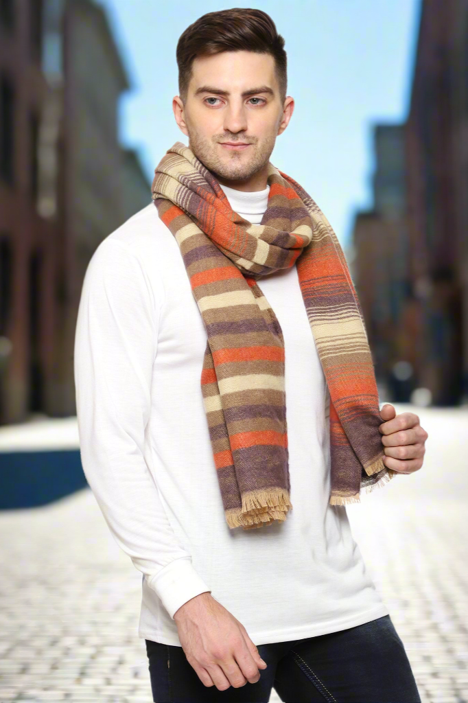 Men's Soft Feel Warm Wool Muffler/Scarf/Stole
