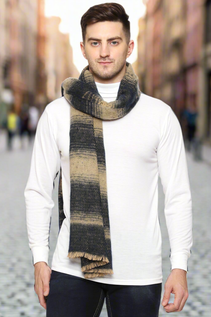 Men's Soft Feel Warm Wool Muffler/Scarf/Stole