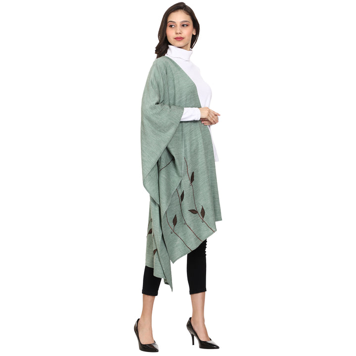 Women’s Knitted Daffodil Foil Printed Stole