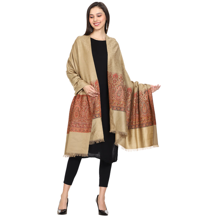 Women's Jamawar Wool Shawl