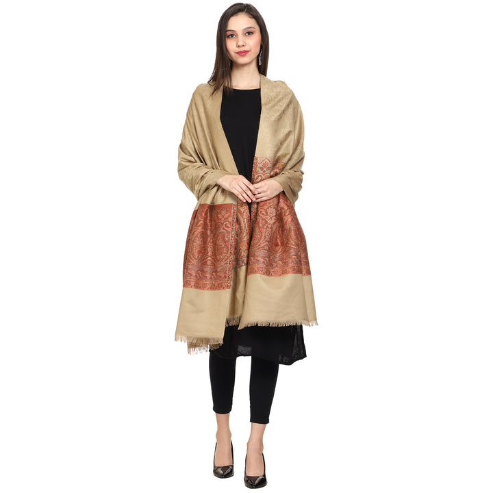 Women's Jamawar Wool Shawl