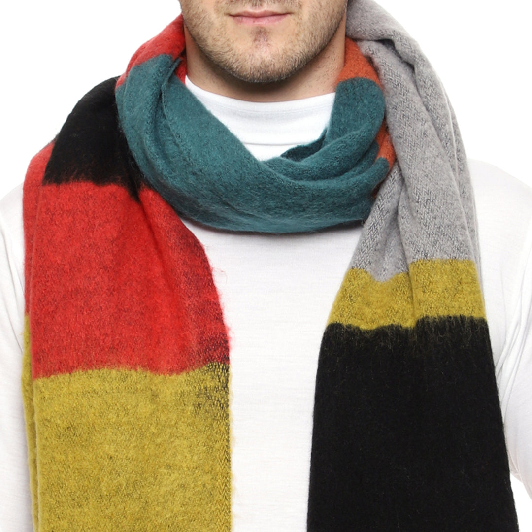 Men's Soft Feel Warm Wool Muffler/Scarf/Stole
