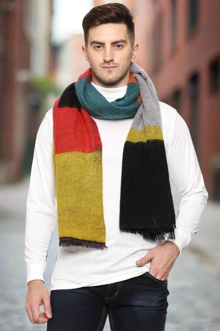 Men's Soft Feel Warm Wool Muffler/Scarf/Stole