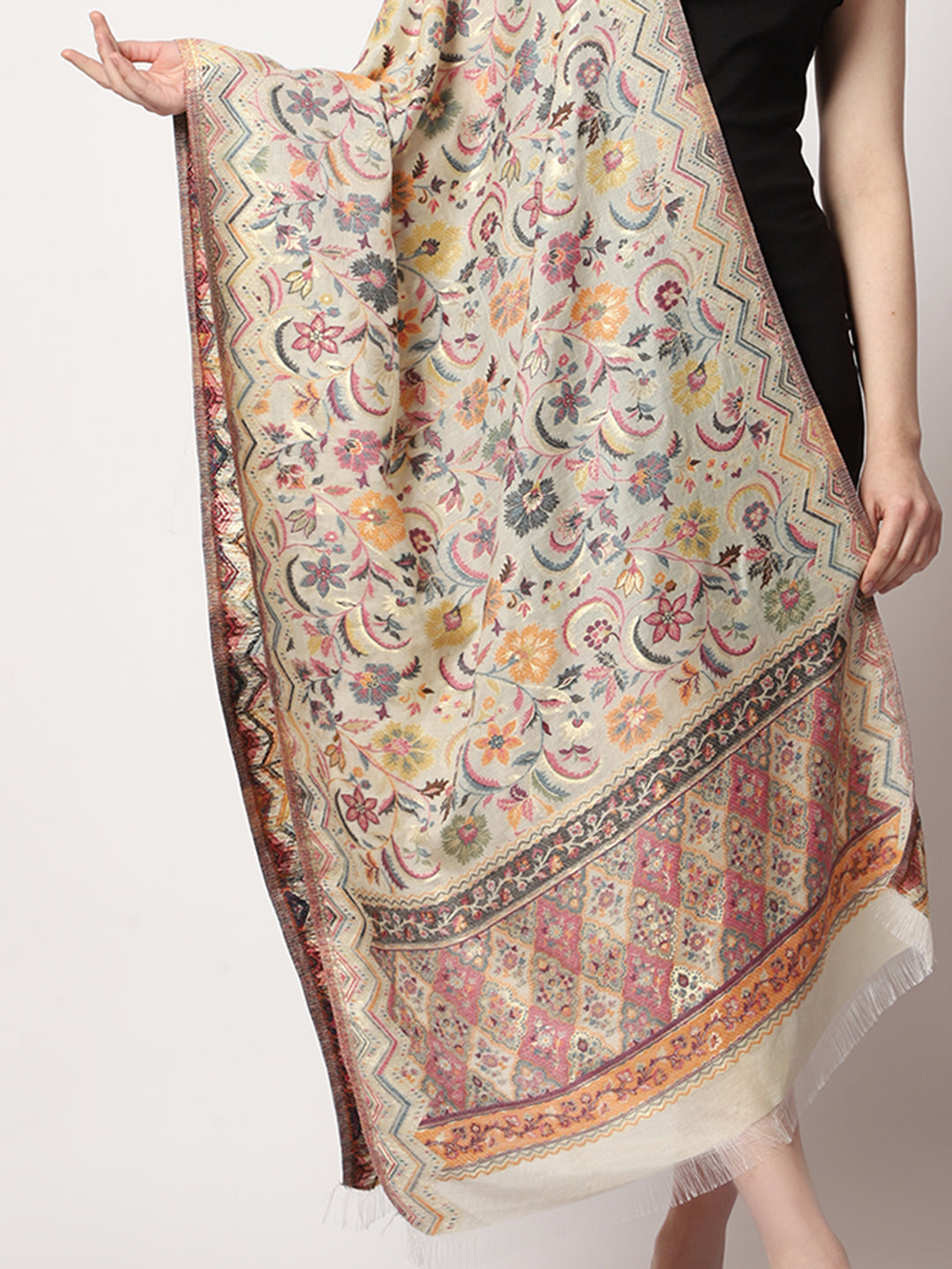 Women's Silk Kani Wool Stole