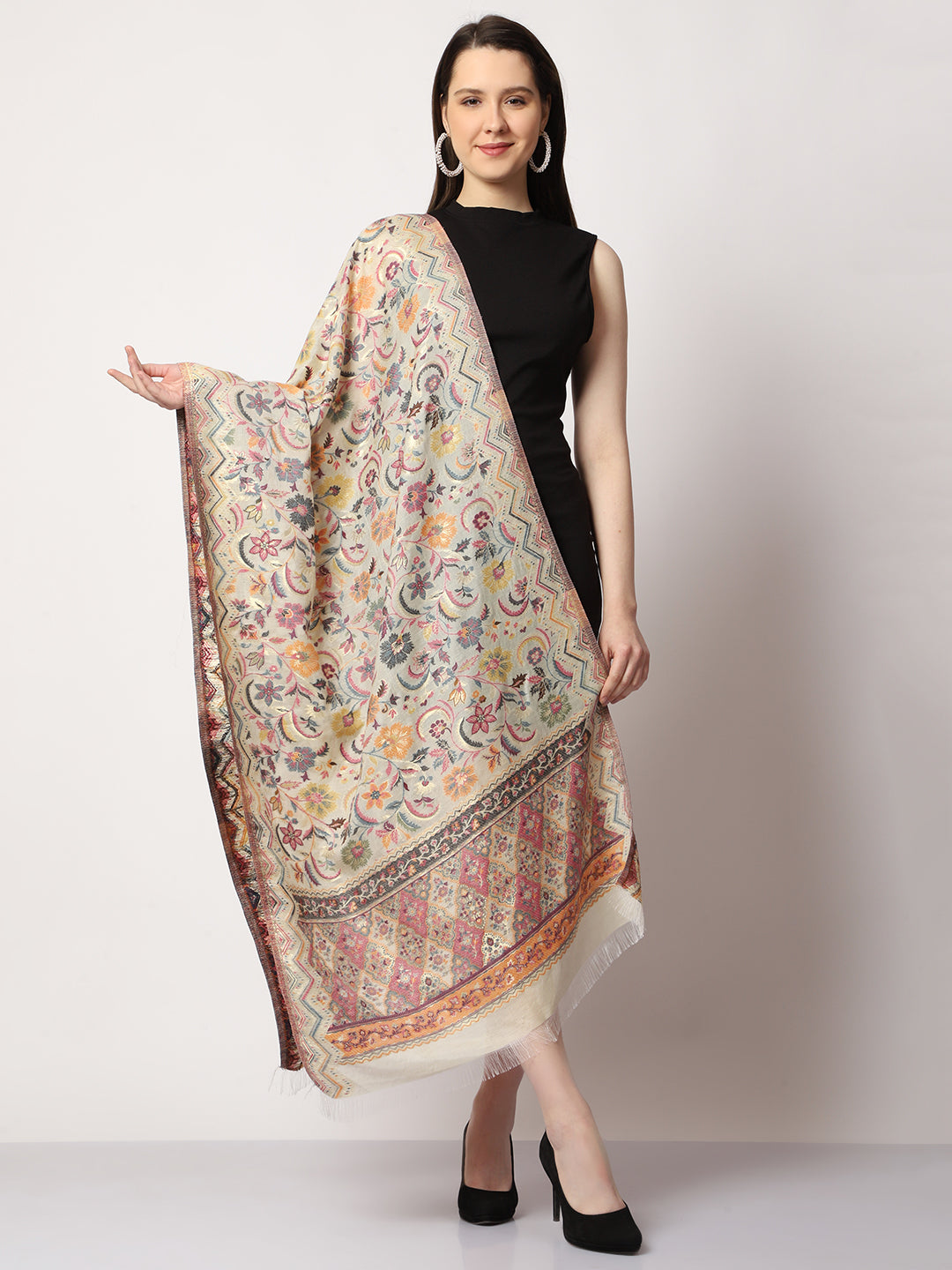 Women's Silk Kani Wool Stole