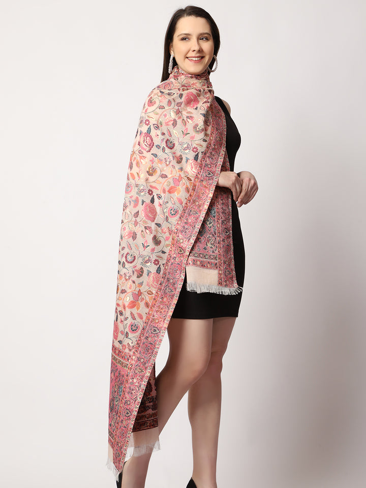 Women's Silk Kani Wool Stole