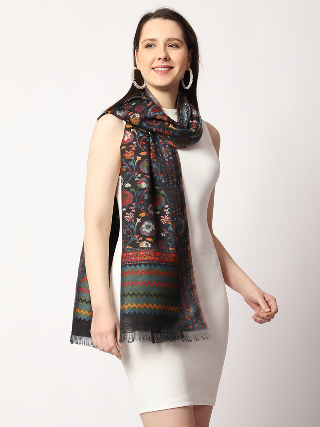 Women's Silk Kani Wool Stole