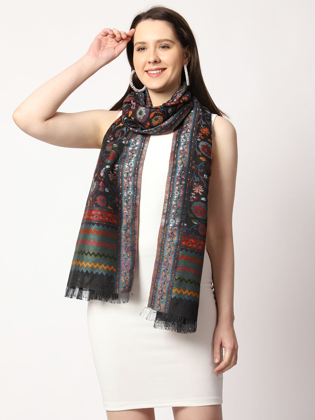 Women's Silk Kani Wool Stole