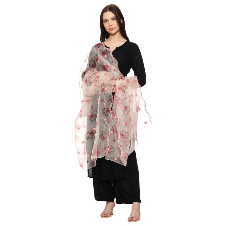 Women's Printed Organza Dupatta