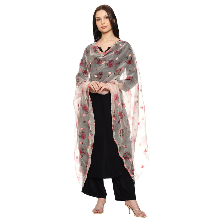 Women's Printed Organza Dupatta