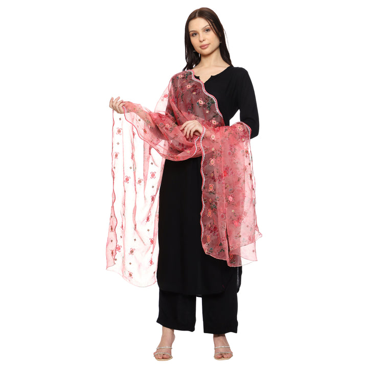 Women's Printed Organza Dupatta