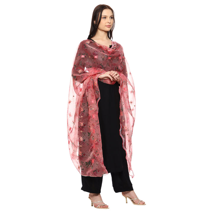 Women's Printed Organza Dupatta
