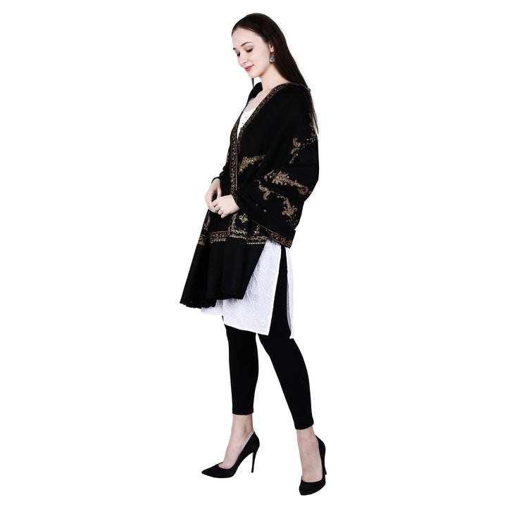 Women's Hand Embroidered Wool Shawl