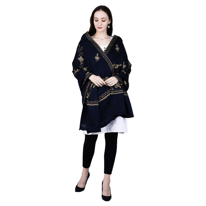 Women's Hand Embroidered Wool Shawl