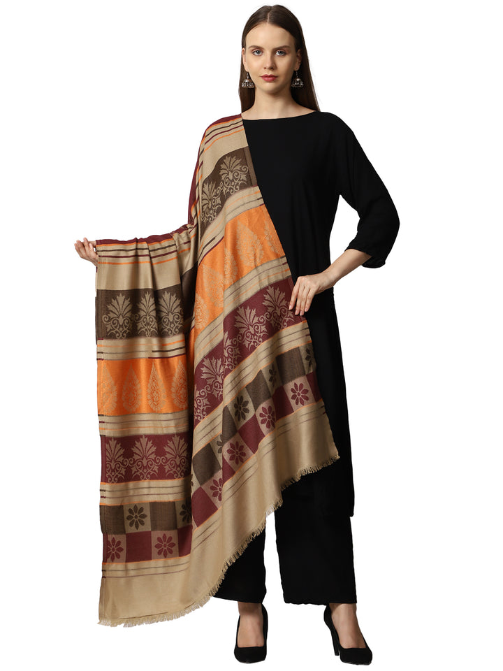 Women's Jamawar Wool Shawl