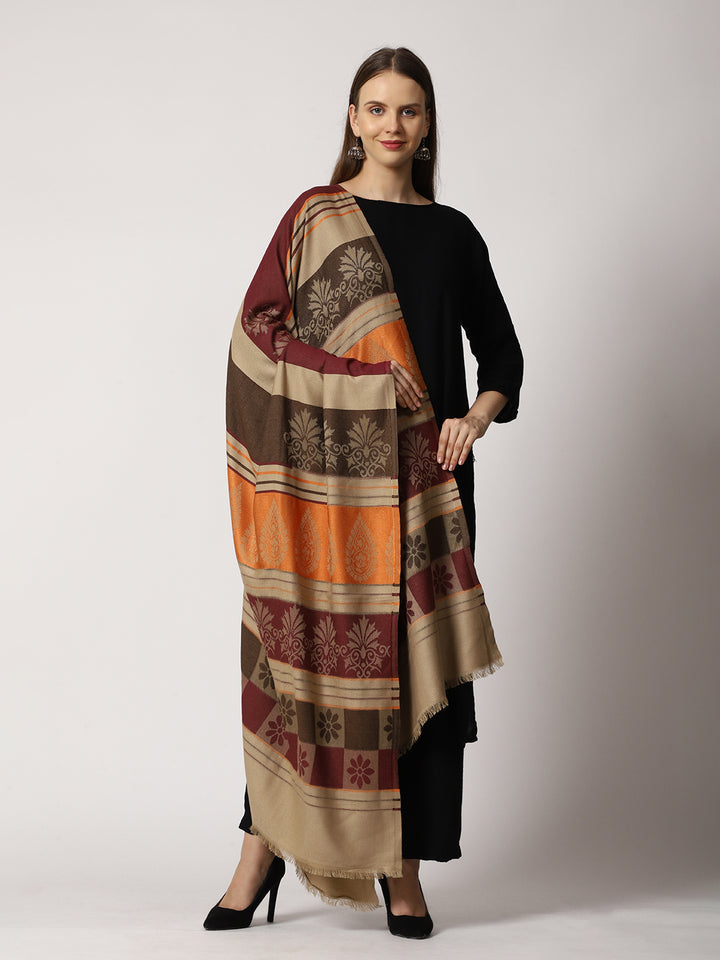 Women's Jamawar Wool Shawl