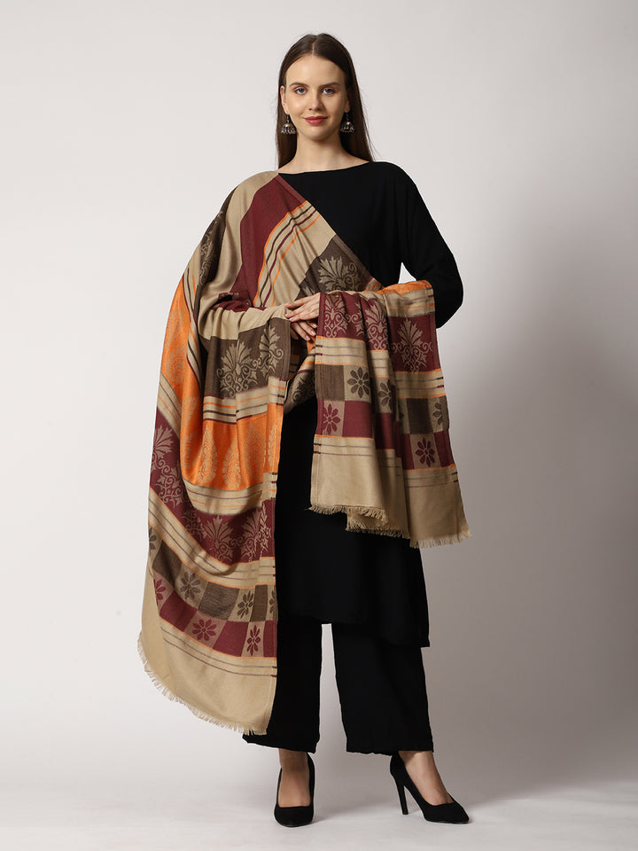 Women's Jamawar Wool Shawl