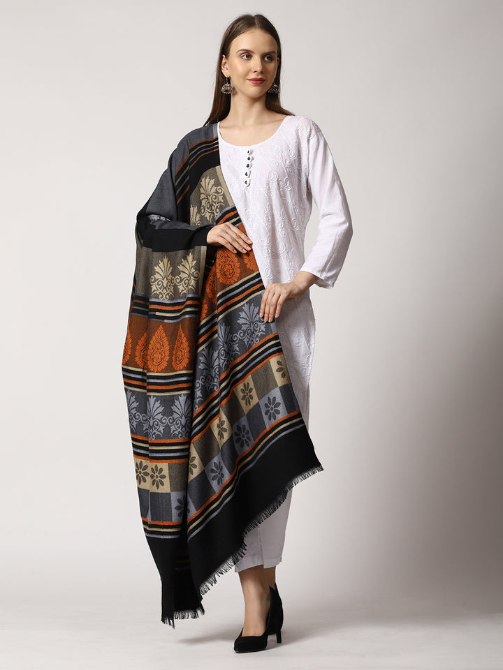 Women's Jamawar Wool Shawl