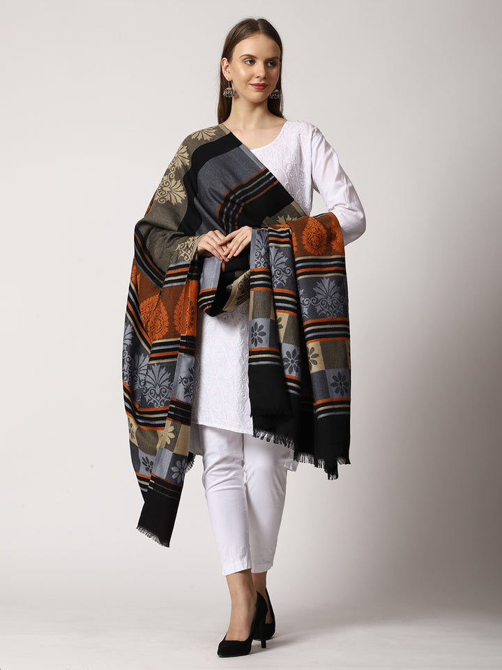 Women's Jamawar Wool Shawl