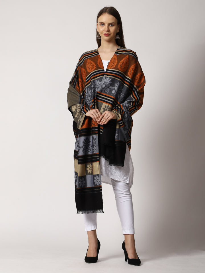 Women's Jamawar Wool Shawl