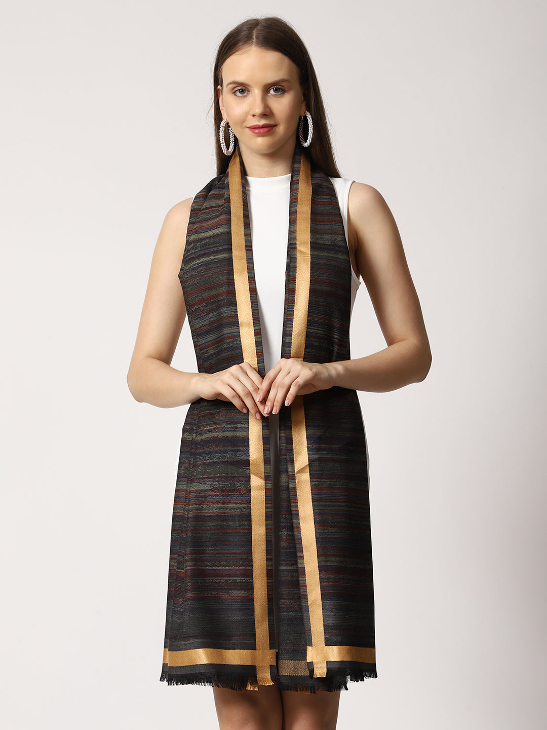 Women's Jamawar Wool Stole