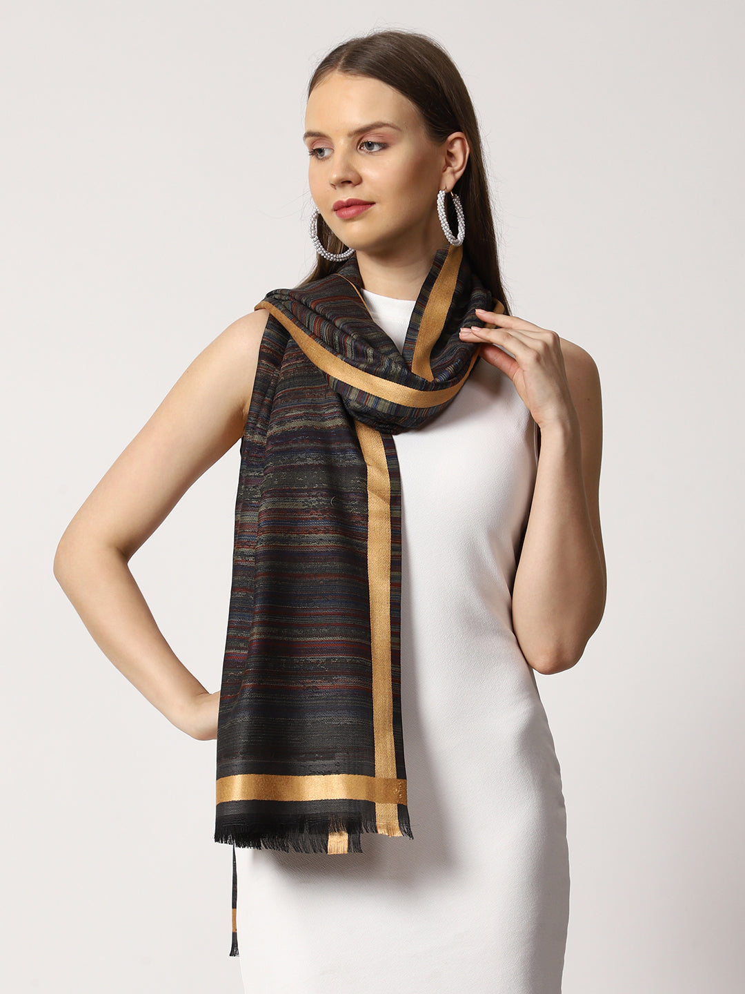 Women's Jamawar Wool Stole