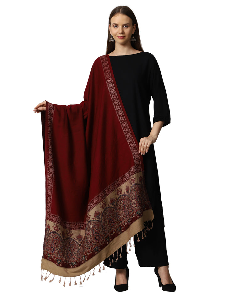 Women's Jamawar Wool Shawl
