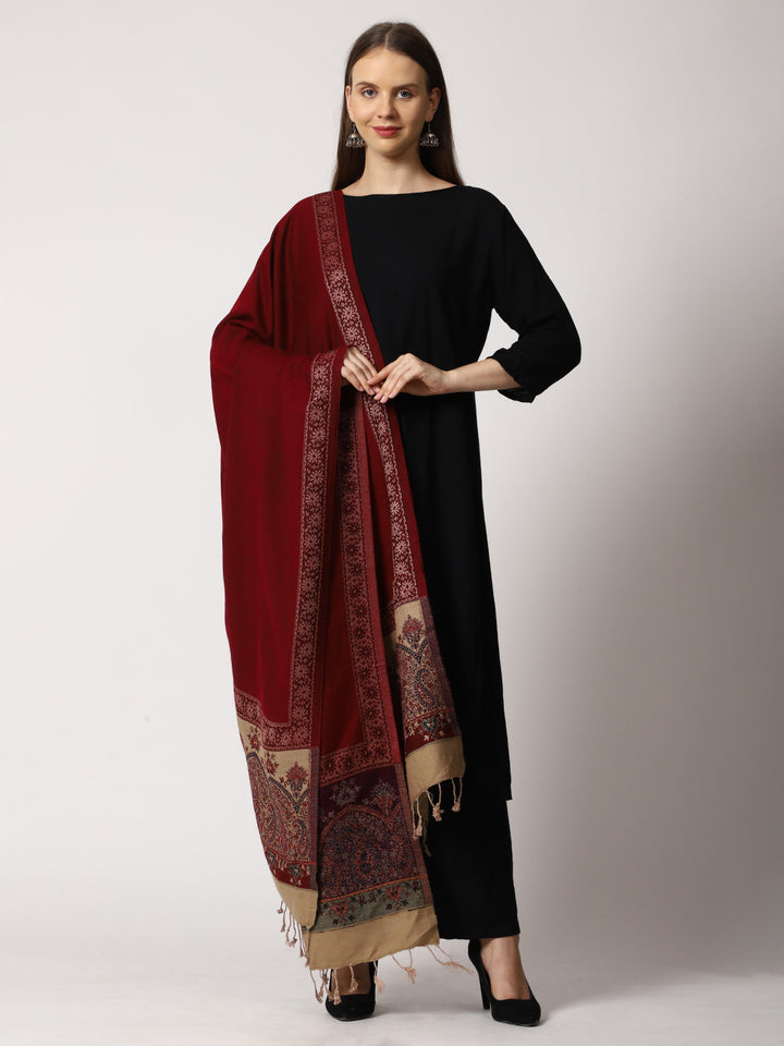 Women's Jamawar Wool Shawl