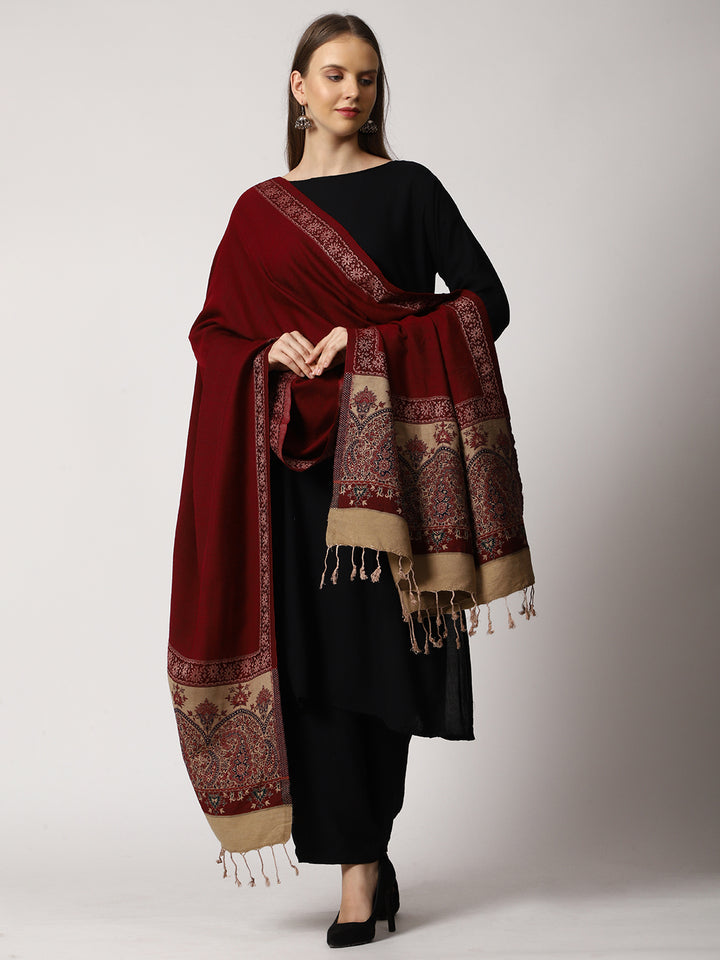 Women's Jamawar Wool Shawl