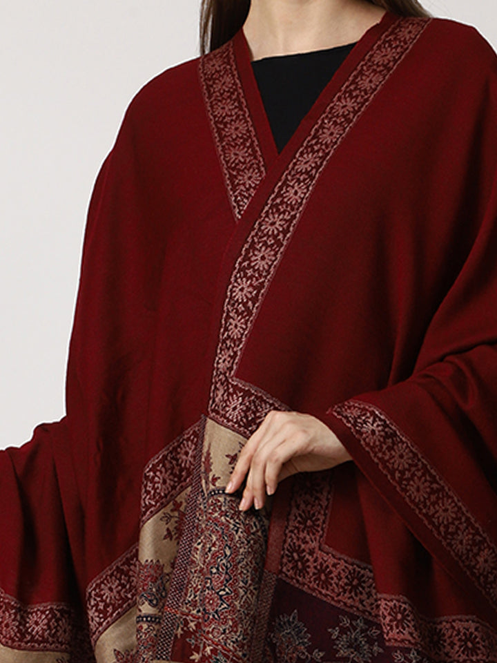 Women's Jamawar Wool Shawl
