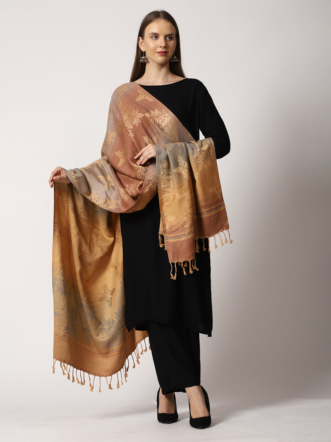 Women's Jamawar Wool Shawl