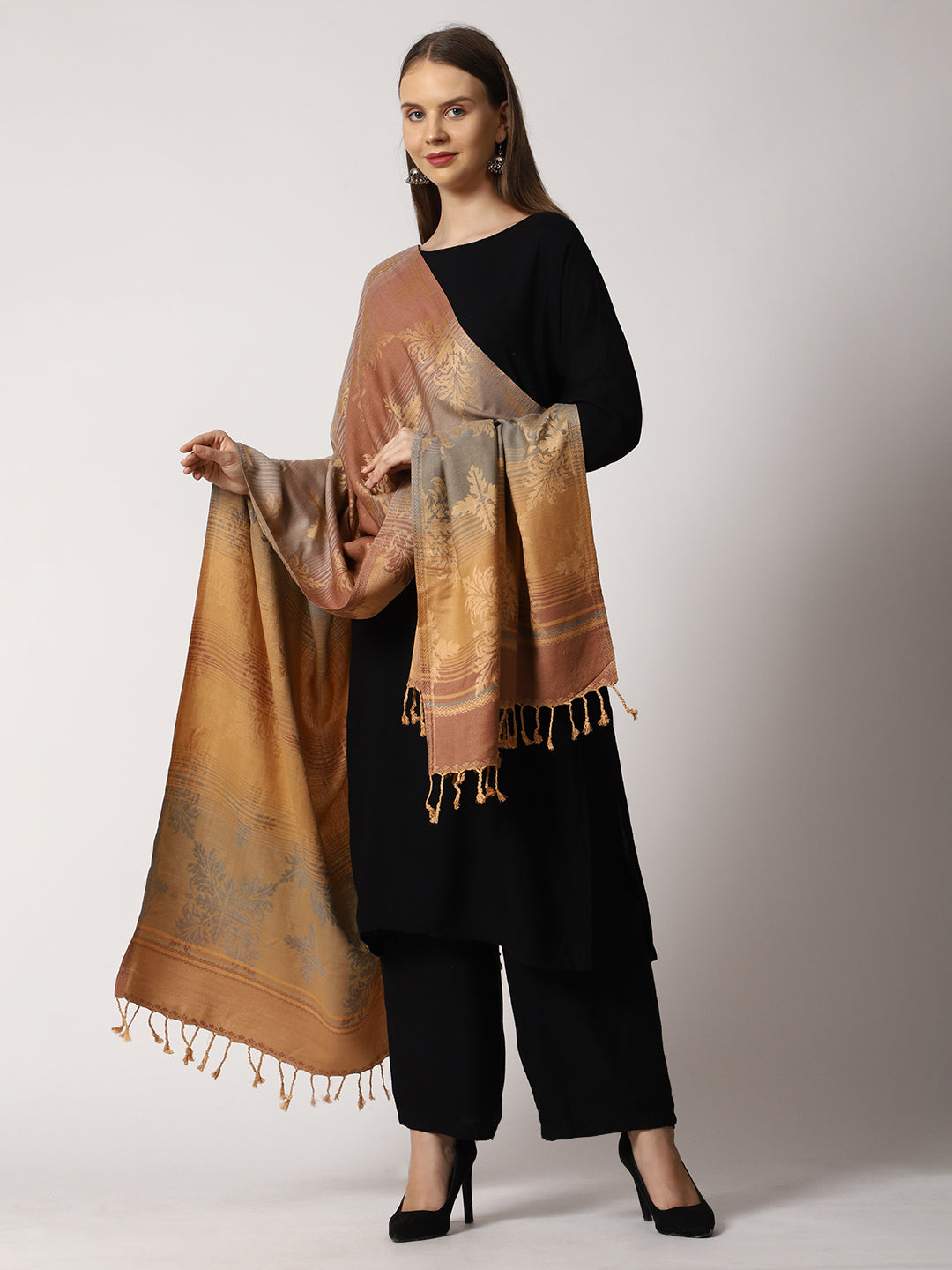 Women's Jamawar Wool Shawl