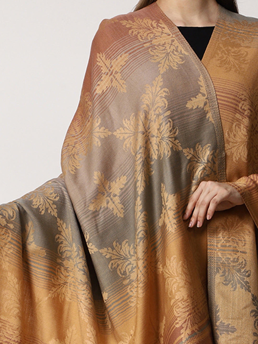 Women's Jamawar Wool Shawl