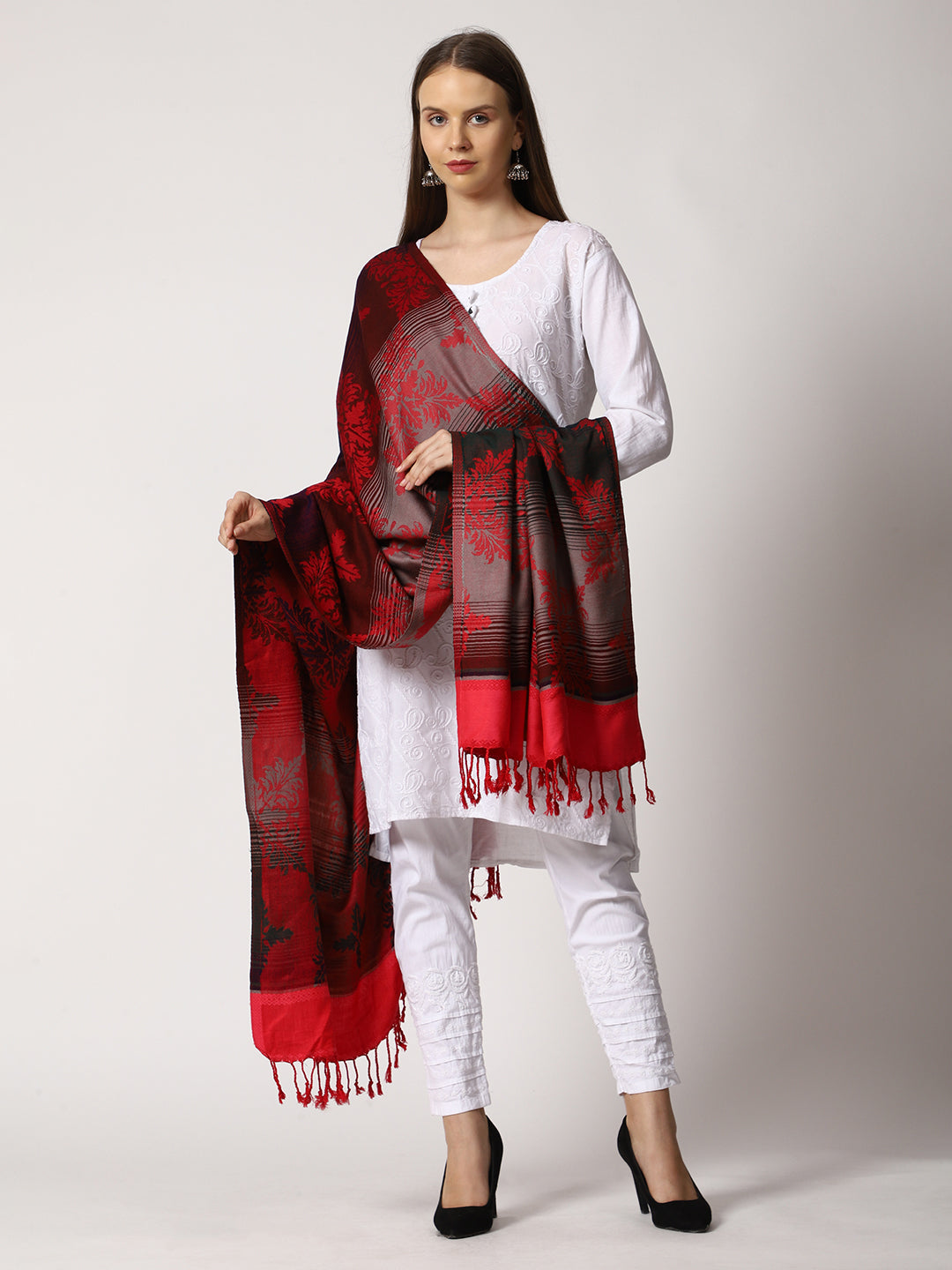 Women's Jamawar Wool Shawl