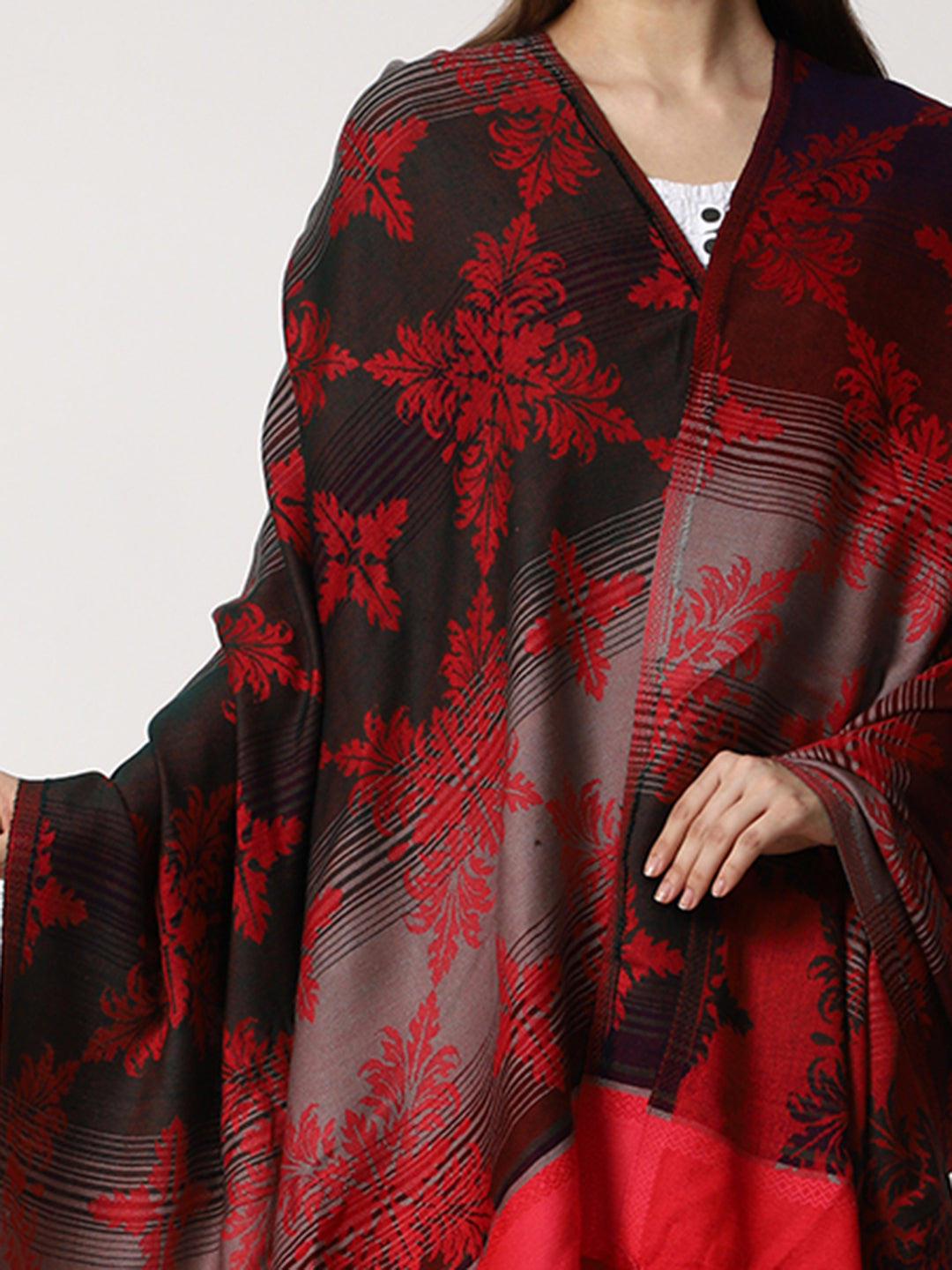Women's Jamawar Wool Shawl