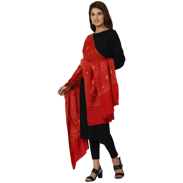 Women's Hand Embroidered Wool Shawl