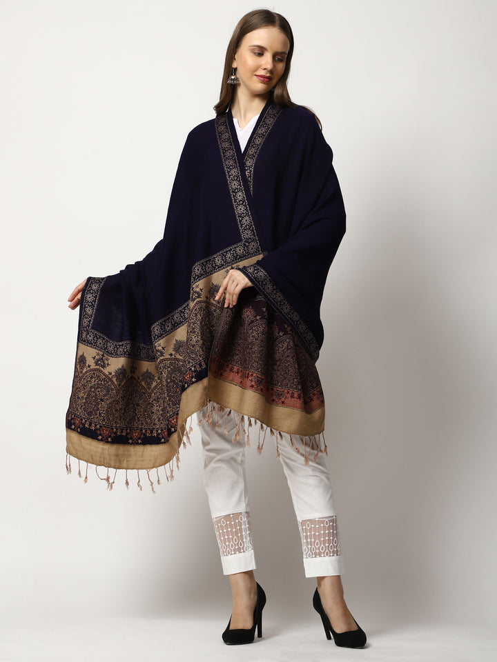 Women's Jamawar Wool Shawl