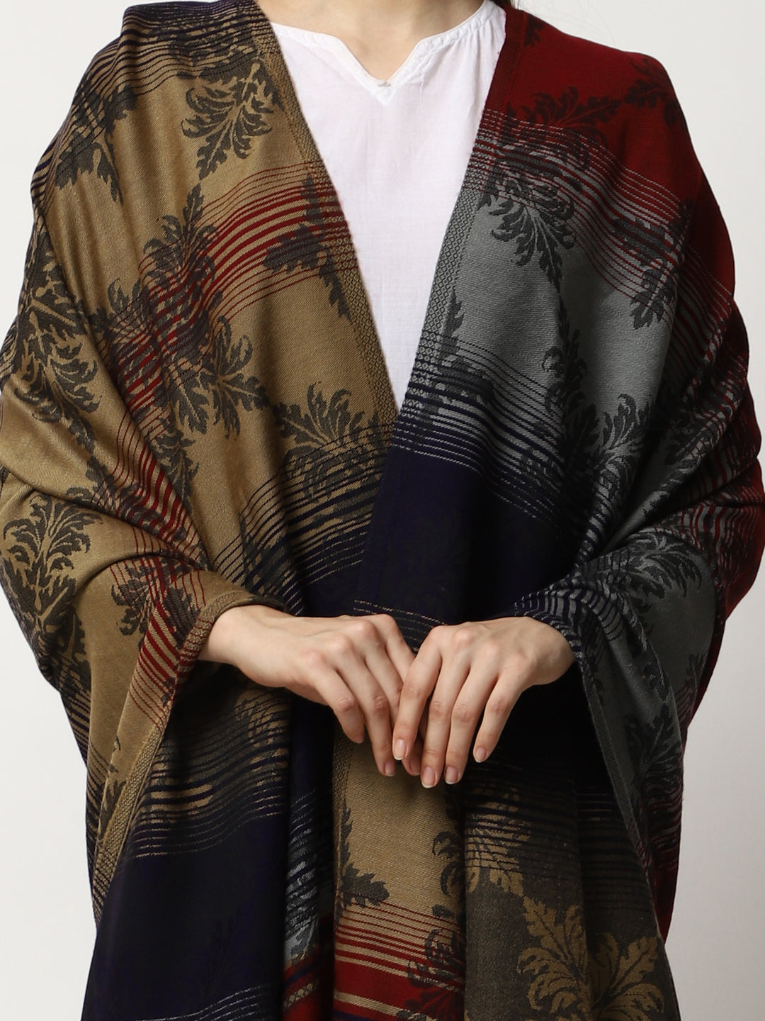 Women's Jamawar Wool Shawl