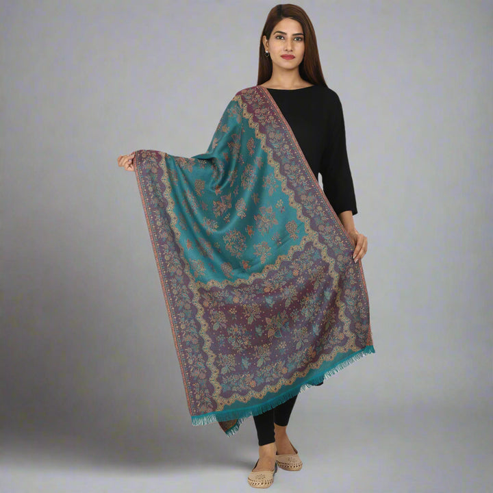 Women's Jamawar Wool Stole