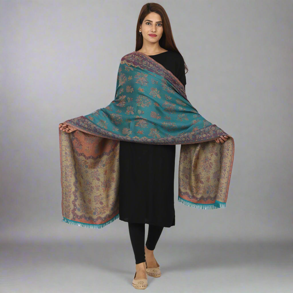 Women's Jamawar Wool Stole