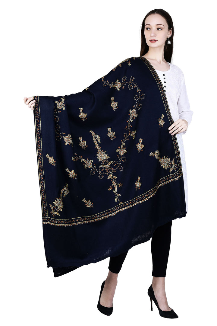 Women's Hand Embroidered Wool Shawl